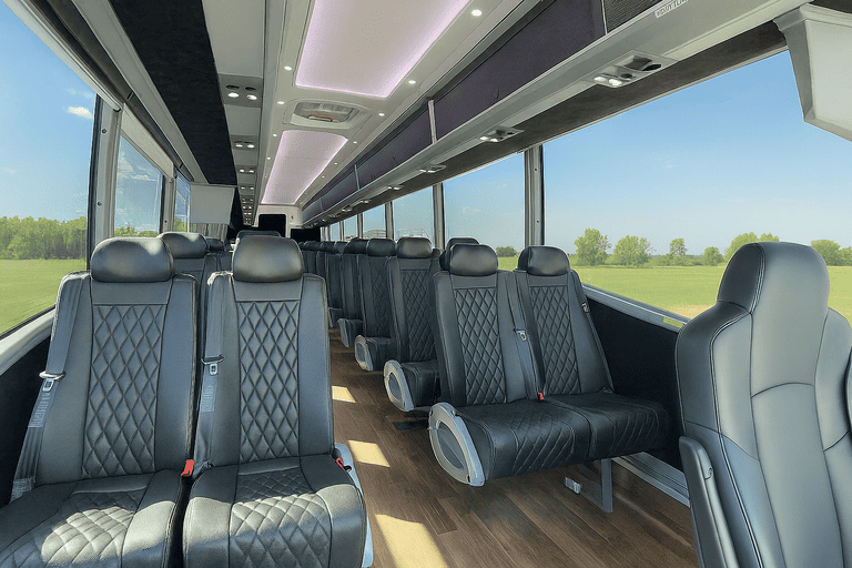 coach bus in Jurupa Valley